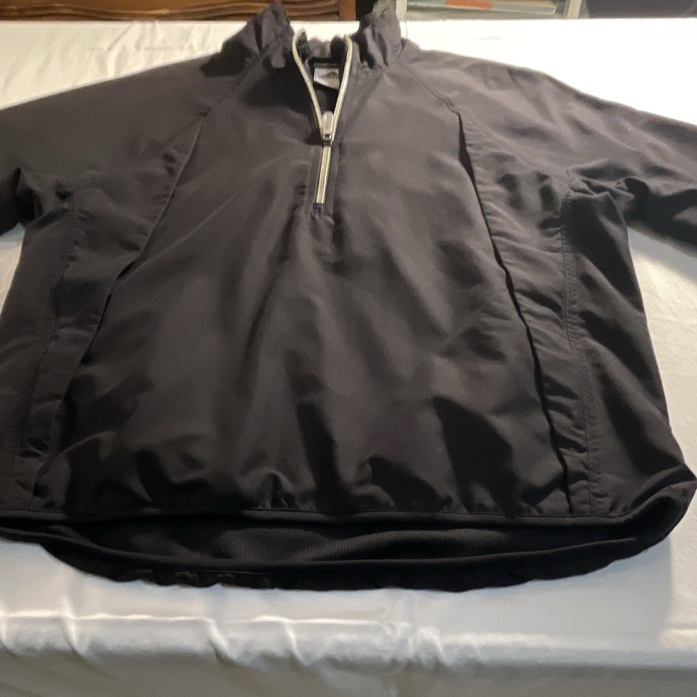 adidas ClimaShell‎ Wind Men's Softshell Windbreaker Half-Zip Pockets Black S